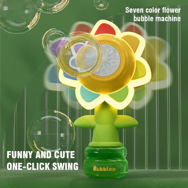 Electric Sunflower Bubble Blower - Image 2