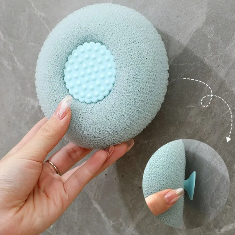Wall Suction Soft Durable Bath Massage Brush - Image 1