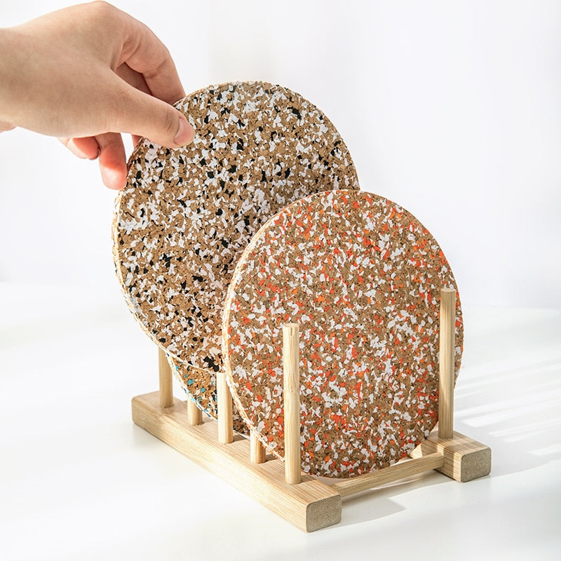 Colorful Cork Cup Coaster - Image 4