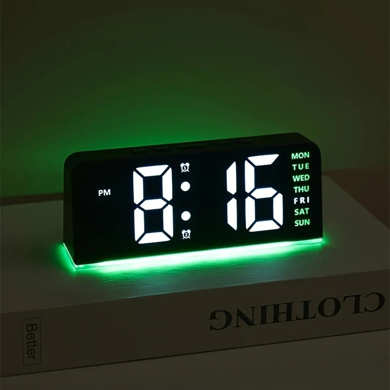 Modern LED All Week Display Night Lamp Alarm Clock - Image 13