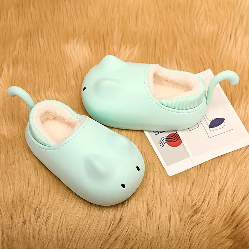 Cozy Cat Winter Kids Plush Shoe - Image 4