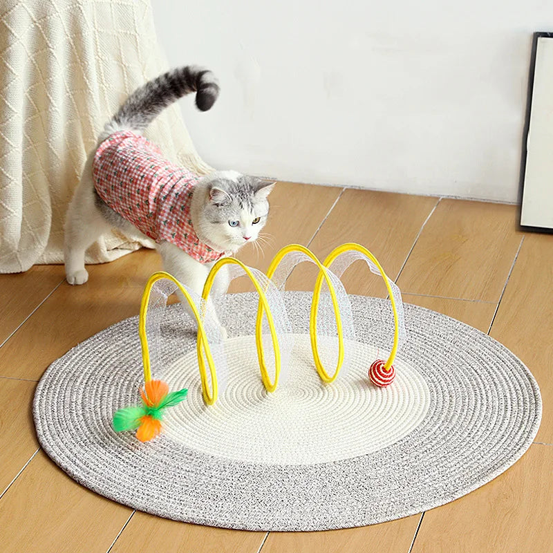 Interactive Pet Foldable Cat Toy Tunnel - Image 1