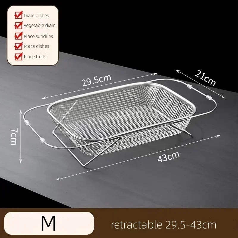 Space-Saving Over-Sink Mesh Strainer Rack - Image 12