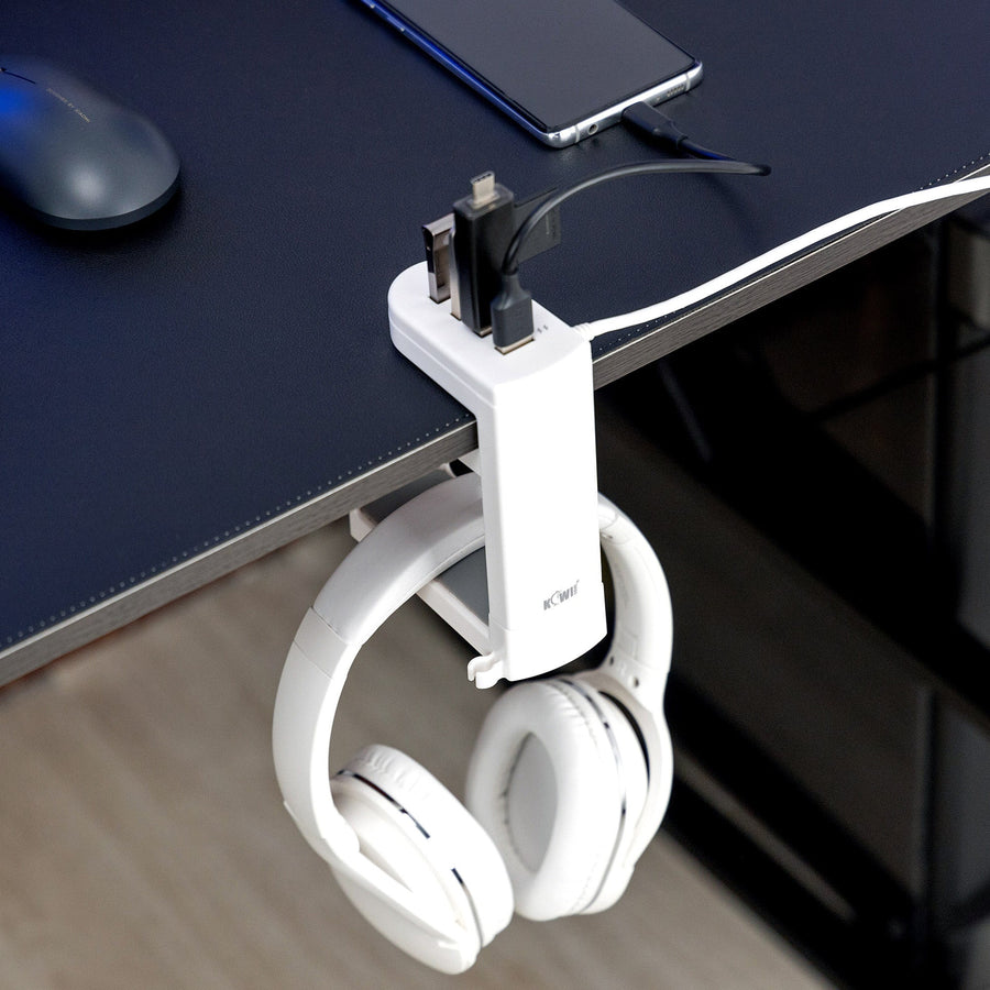 Under Desk USB Ports Headset Holder - Image 1