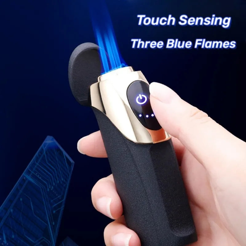 Tri Flame Touch Sense Electric Lighter - Image 1