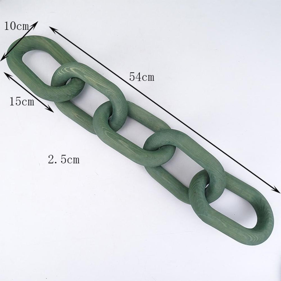 Modern Wooden Chain Link Decor - Image 11