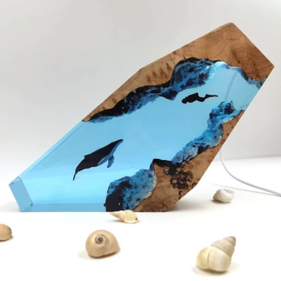 Deep Sea Adventure Resin Diver Lamp Decor - Image 9