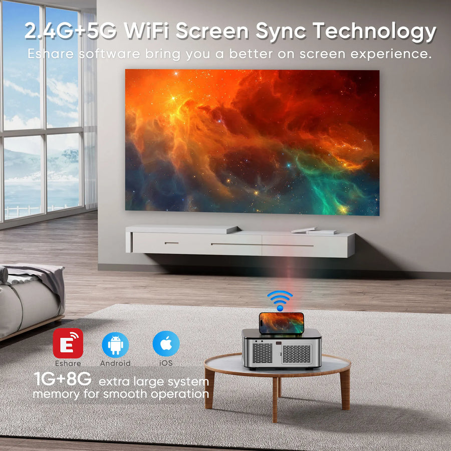 Pro HD Mega View Theater-Quality Portable Projector - Image 5