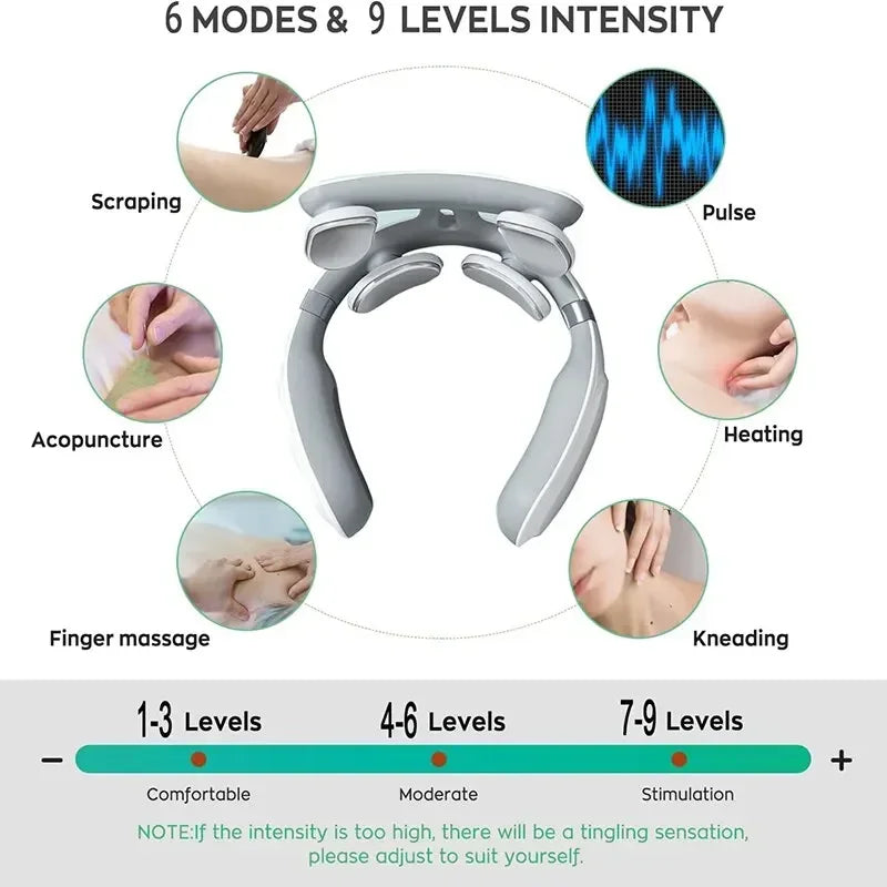 Intelligent Electric Heating Pulse Neck Massager - Image 1