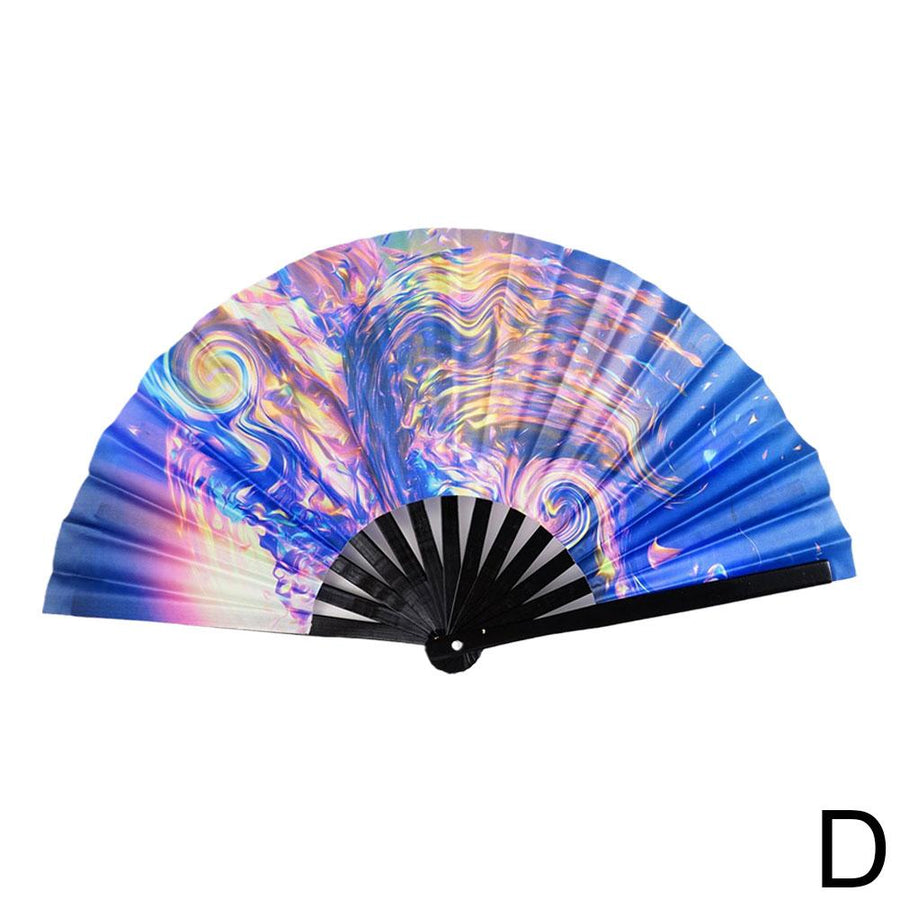 Reflective Japanese Style Folding Hand Fan - Image 9