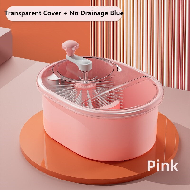 Manual Fruit Vegetable Washing Drainer Basket - Image 6