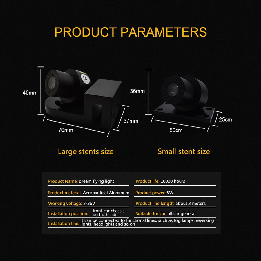 Angel Wings Projection Car Lamps - Image 7