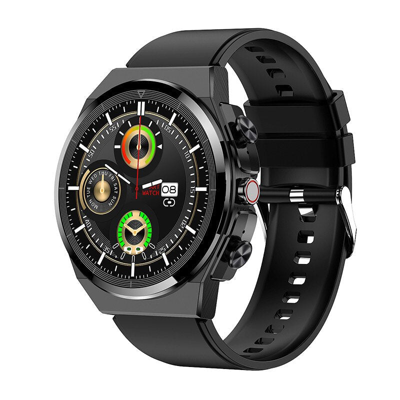 Classical Style Leather Built-in Bluetooth Headphones Smart Watch - Image 9
