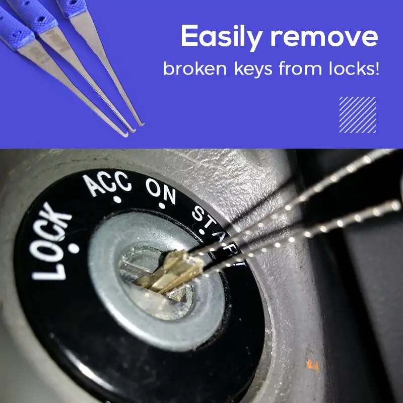 Lock Fixer Car Broken Key Professional Repair Set - Image 1
