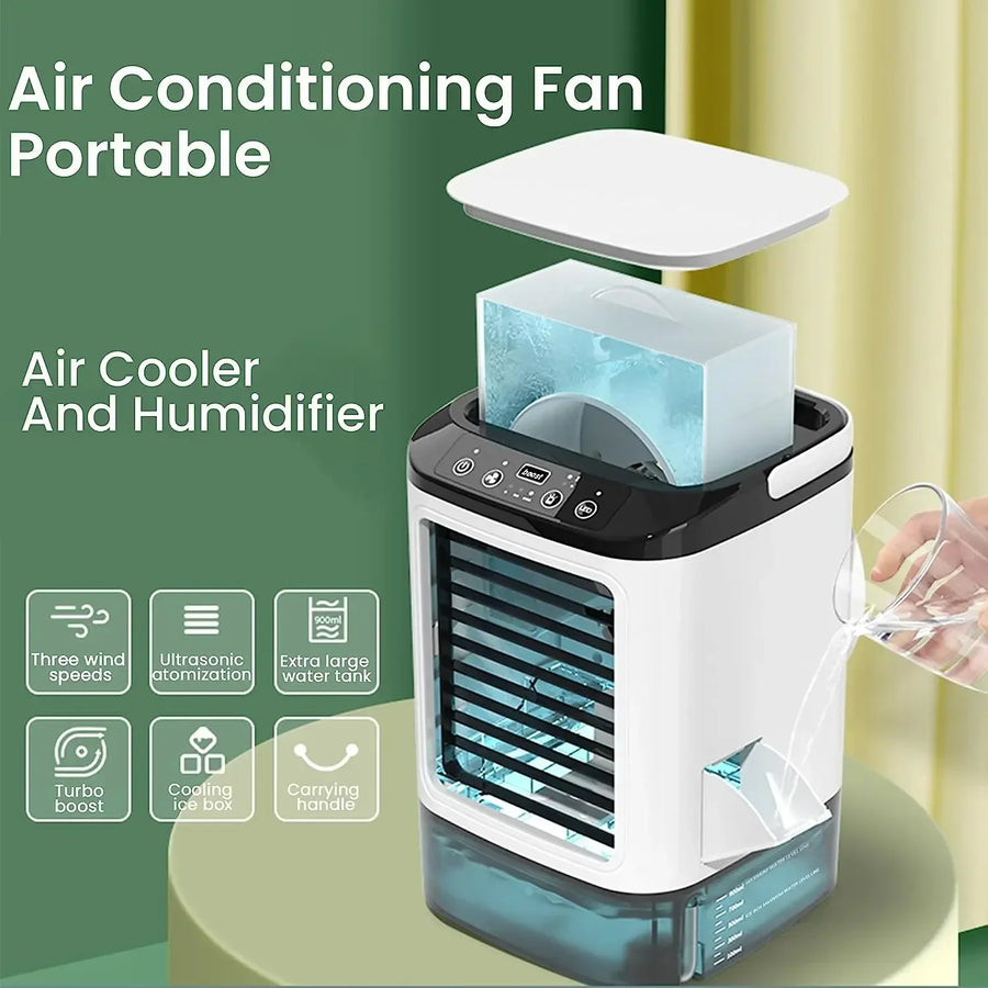 Ultrasonic Atomization Dual Spray Portable Air Conditioner - Image 4