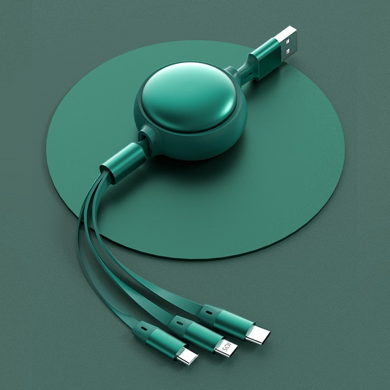 3in1 Retractable Fast Charging Cable - Image 6