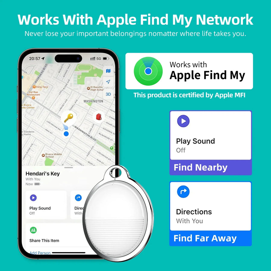Smart Tracker Bluetooth Tag Key GPS Locator - Image 1
