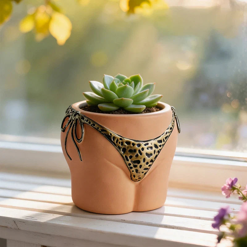 Beach Body Bikini Plant Pot