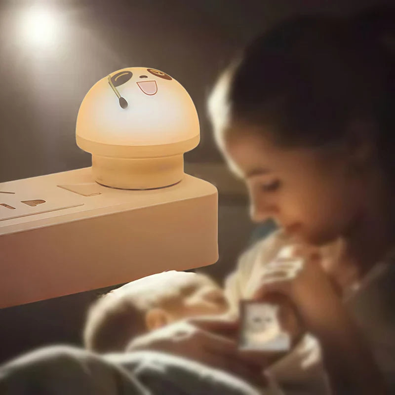 Cute Panda Voice-Controlled LED Night Lamp - Image 2