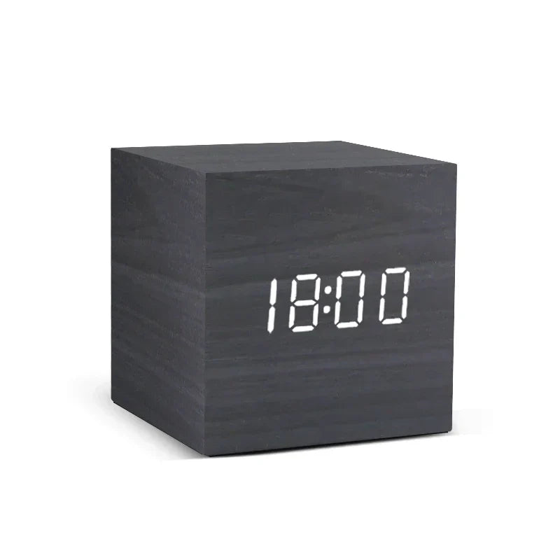 Minimalist Wooden Digital Desktop Alarm Clock - Image 4
