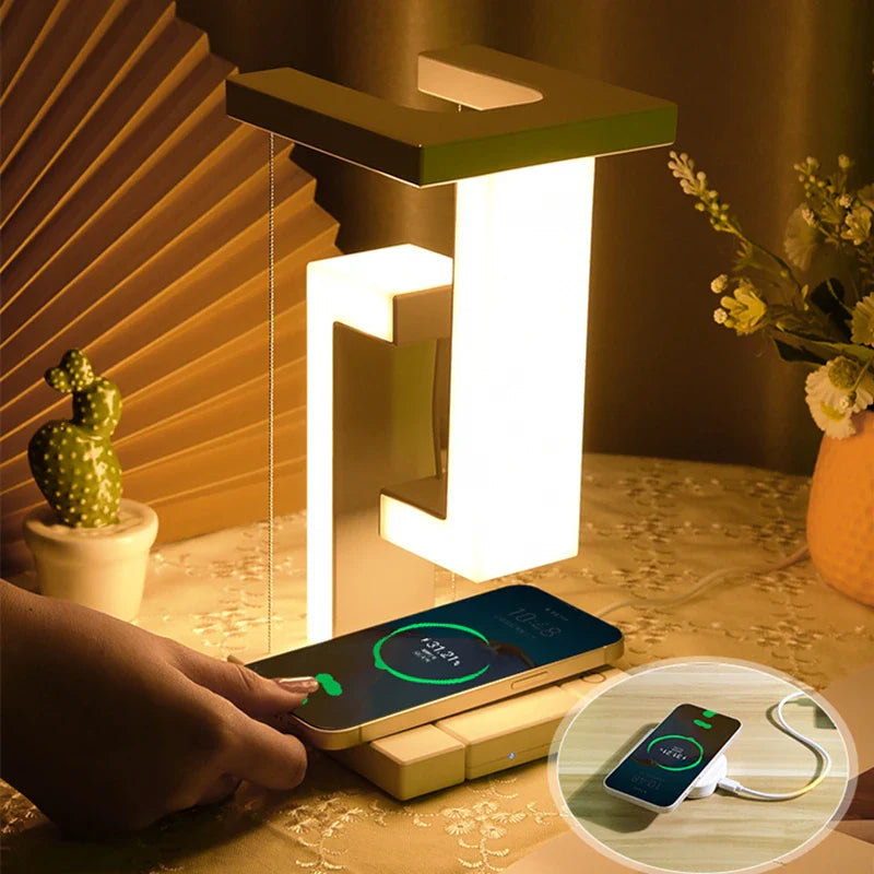 Levitating Glow Wireless Charging Lamp - Image 1