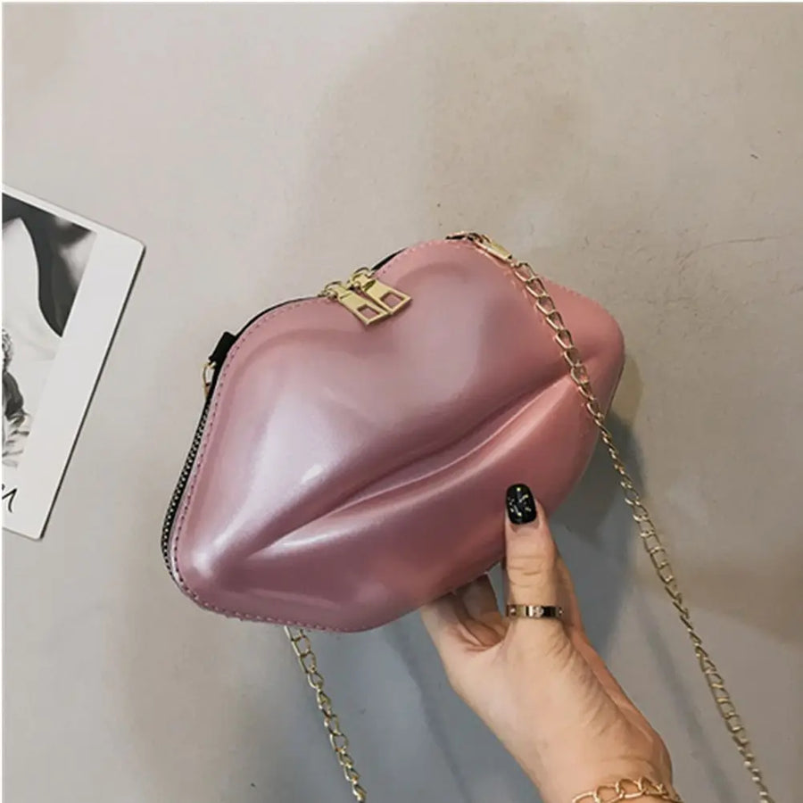 Kiss Me Lips Crossbody Bag