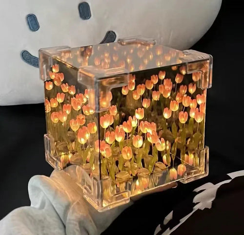 3D Tulip DIY Flower Cube Night Lamp - Image 0