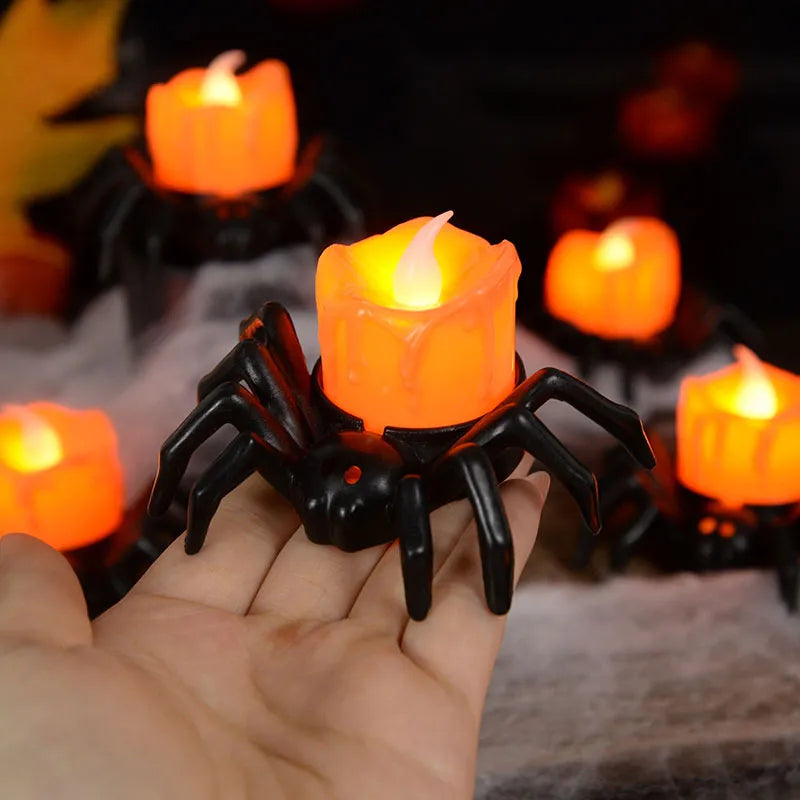 Spooky Spider LED Decor Candle - Image 2