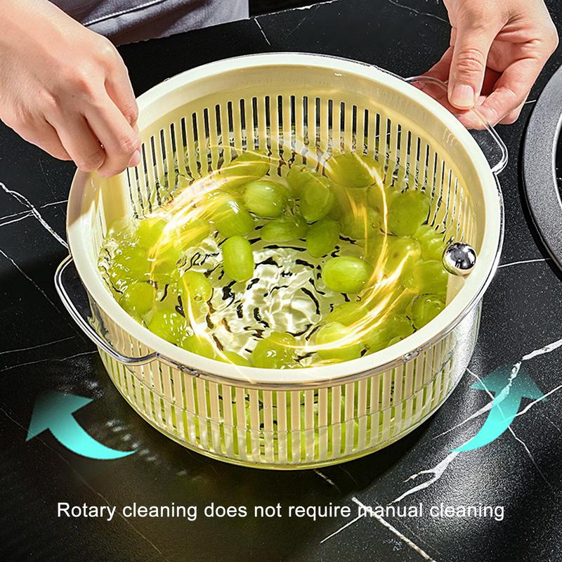 Manual Spin Vegetable Drainer Basket - Image 2