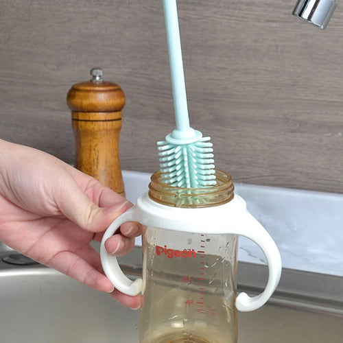 Easy Cleaning Baby Long Handle Silicone Bottle Brush - Image 0