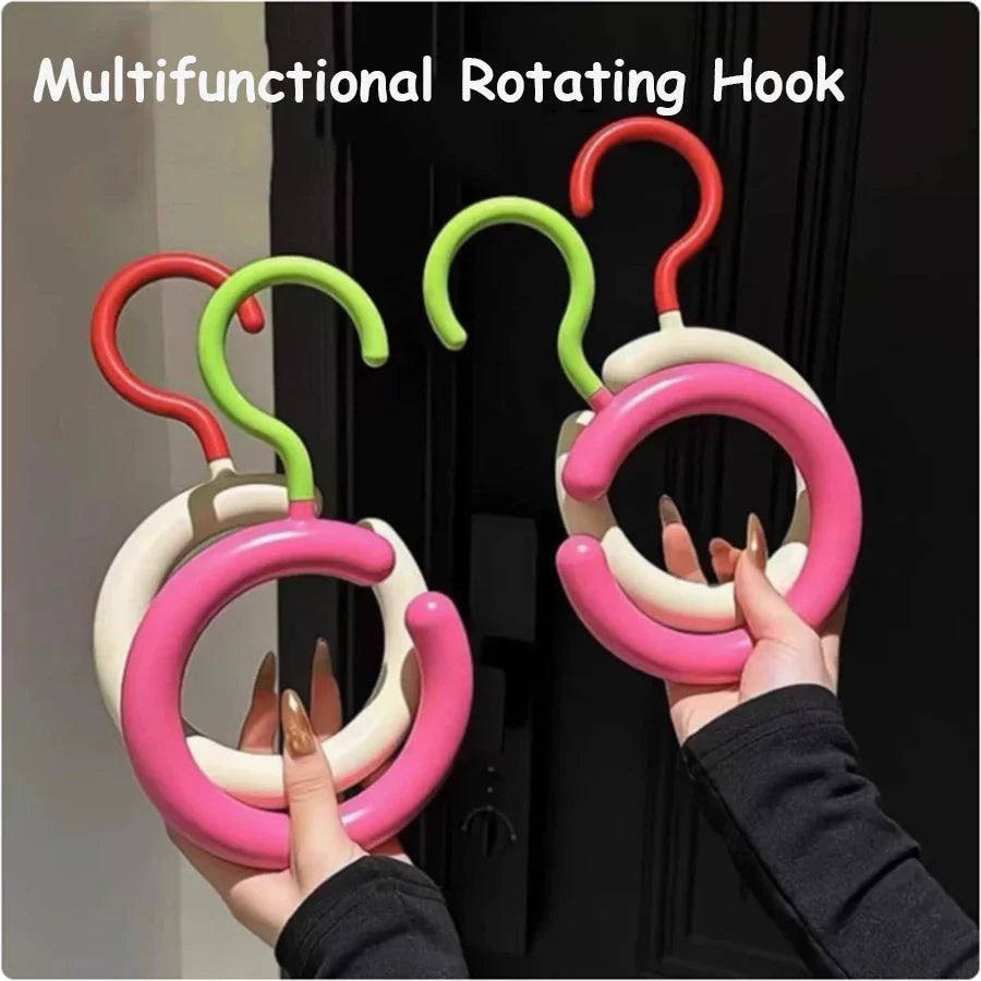 2pcs Rotating Multi-Hook Closet Organizer Hanger - Image 2