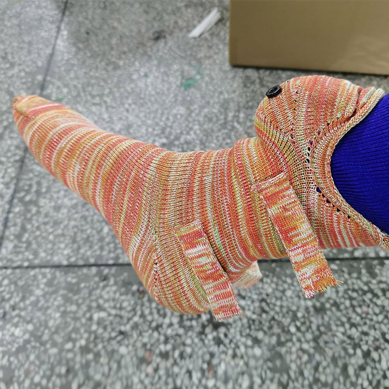 Crocodile Bite Knitted Socks - Image 5