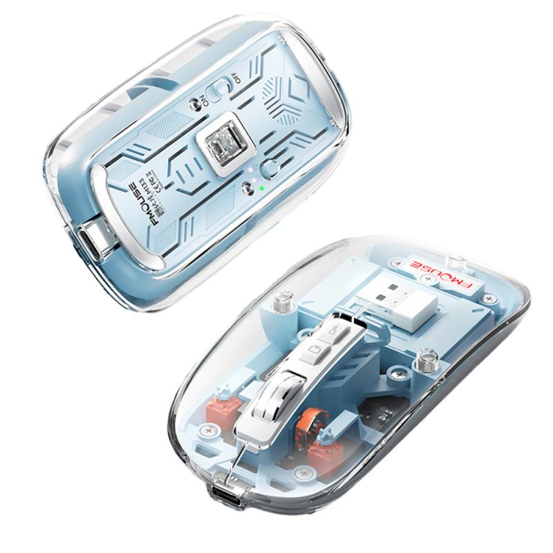 Silent Transparent Clear Click Wireless Mouse - Image 5