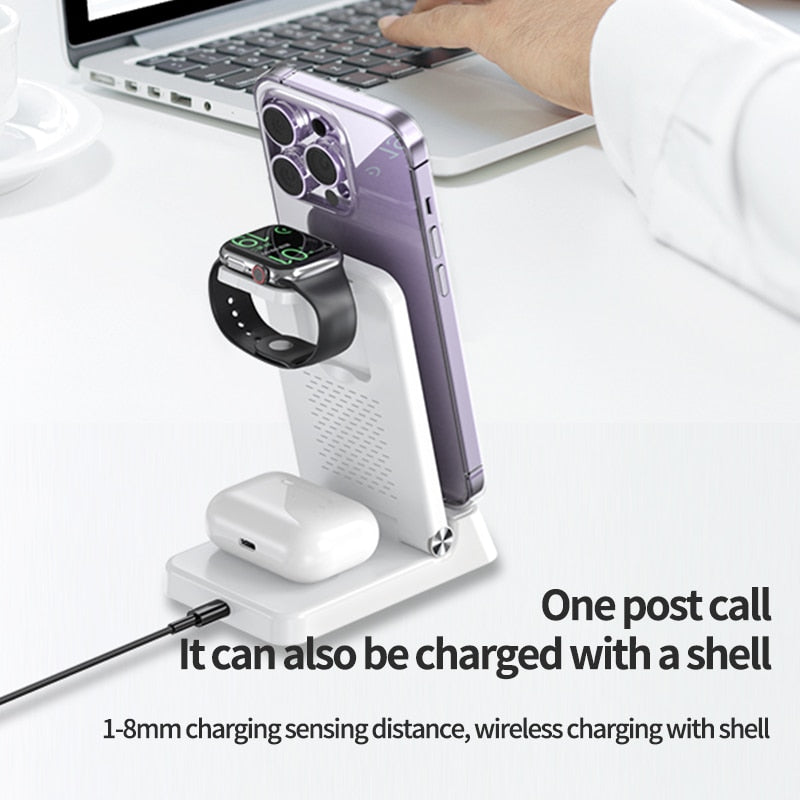 4in1 Foldable Fast Wireless Charging Dock - Image 1