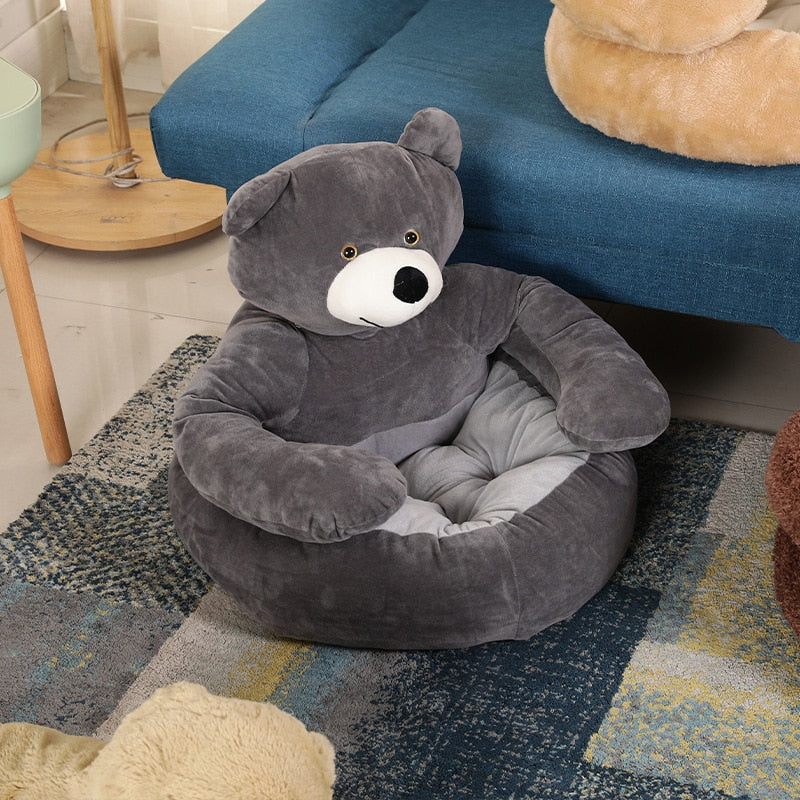 Snuggly Bear Super Soft Comfy Pet Bed - Image 2