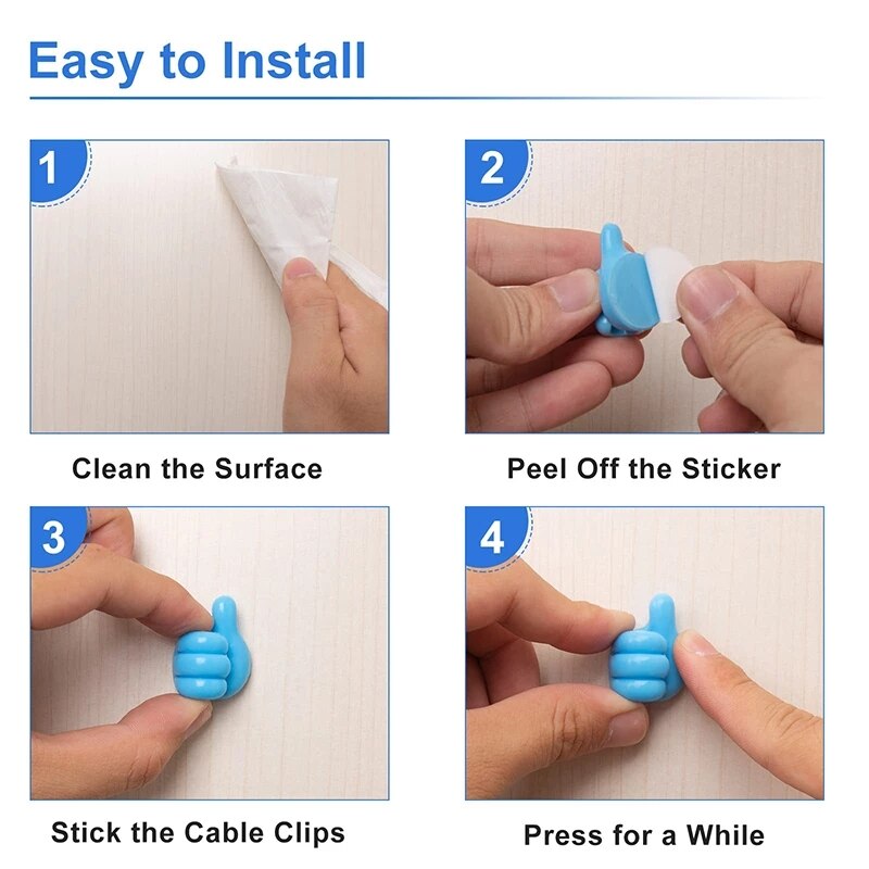 Thumbs-up Multifunctional Sticky Wall Hook - Image 3