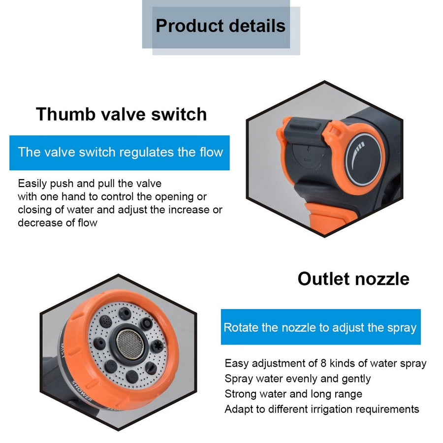 8-Mode Adjustable Garden Pro Water Gun - Image 3