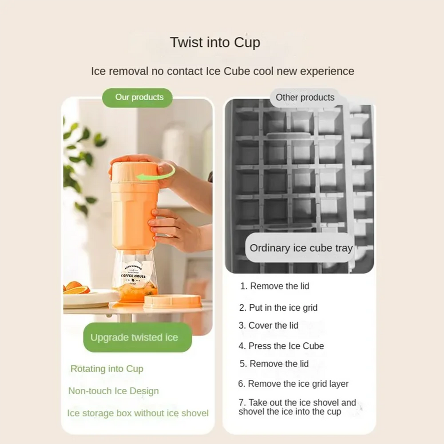 Automatic Spiral Release Easy-Release Ice Cube Maker - Image 3