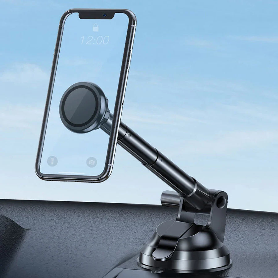 Magnetic Car Dashboard Long Handle Phone Holder - Image 0