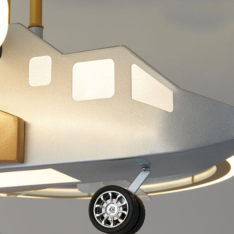 Futuristic Helicopter LED Ceiling Fan Lamp - Image 3