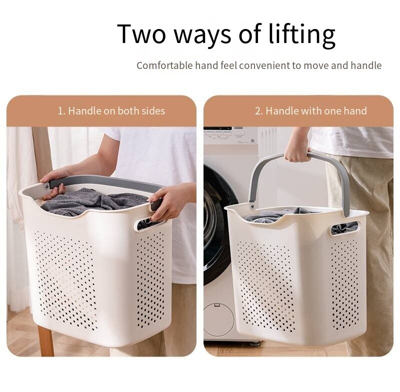 Japanese Style Durable Breathable Laundry Basket - Image 1