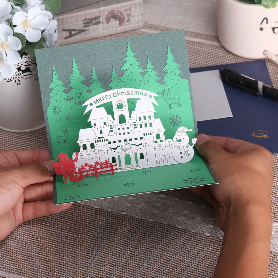 3D Pop-Up Cheerful Christmas Gift Cards - Image 3