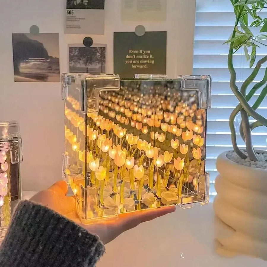 3D Tulip DIY Flower Cube Night Lamp - Image 4
