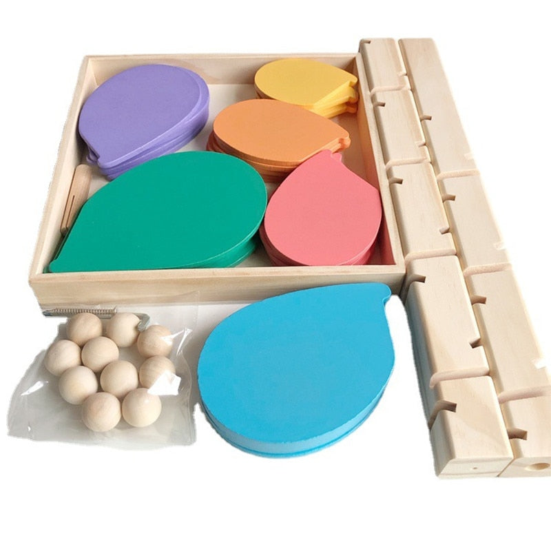 Wooden Rainbow Building Educational Toy - Image 3