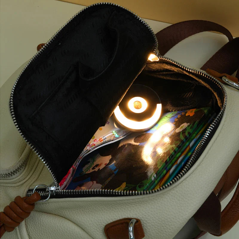 Compact Circular Touch LED Portable Night Lamp - Image 1