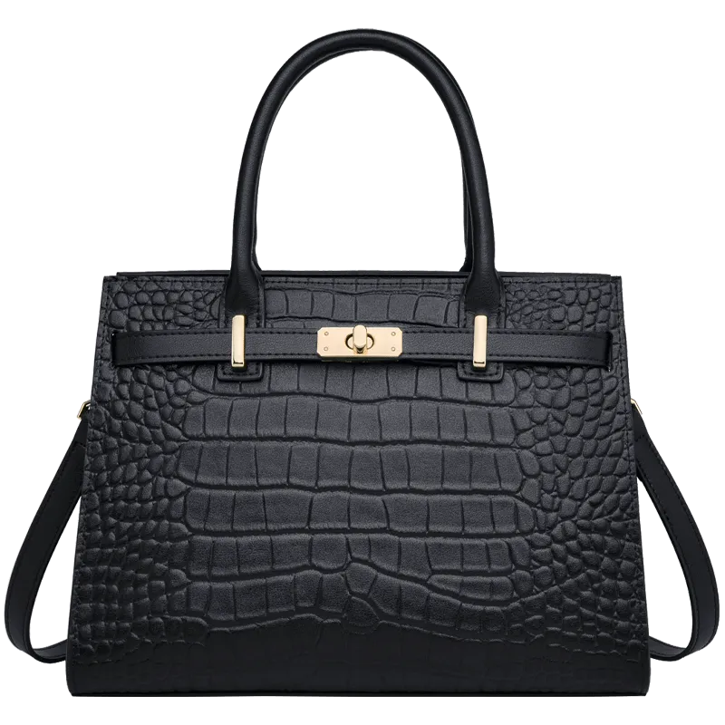 City Trend Elegance Elite Leather Handbag - Image 4
