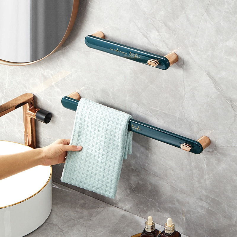 Towel Bar Space Saving Bathroom Holder - Image 4