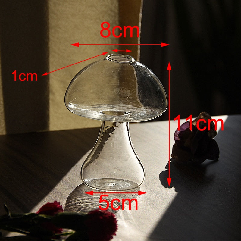 Mushroom Inspired Elegant Glass Vase - Image 4