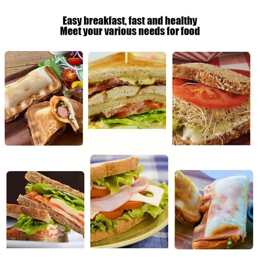 Double-Sided Quick Snack Non-Stick Sandwich Maker - Image 6