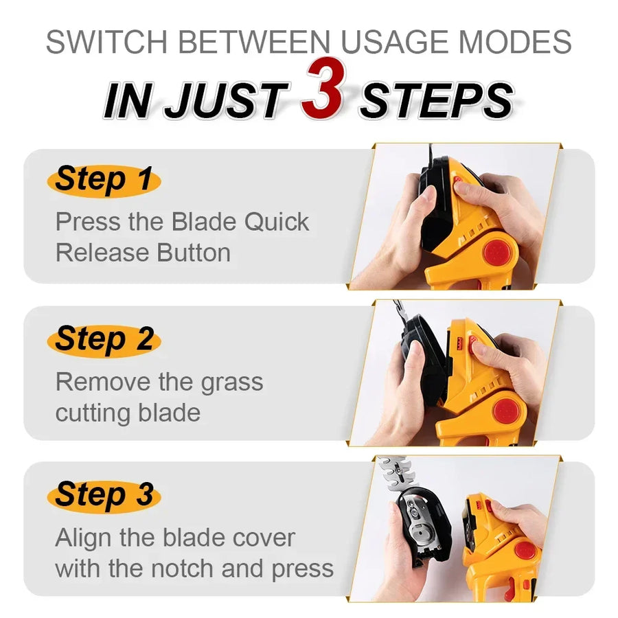 Rapid Trim Cordless Powerful Handheld Mower Tool - Image 8